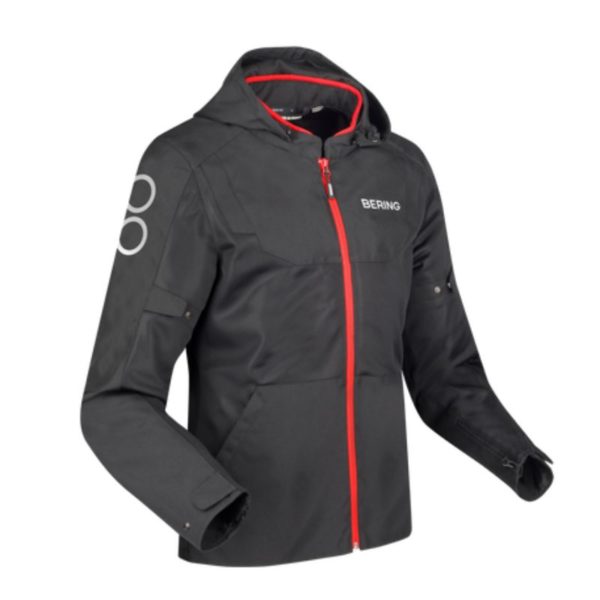 CHAQUETA BERING PROFIL NEGRO ROJO