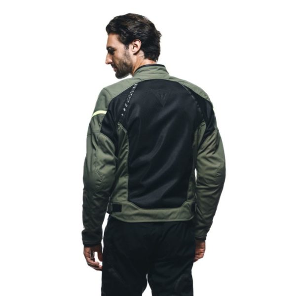 Chaqueta Dainese AIR FRAME 3 TEX ARMY GREEN BLACK FLUO YELLOW