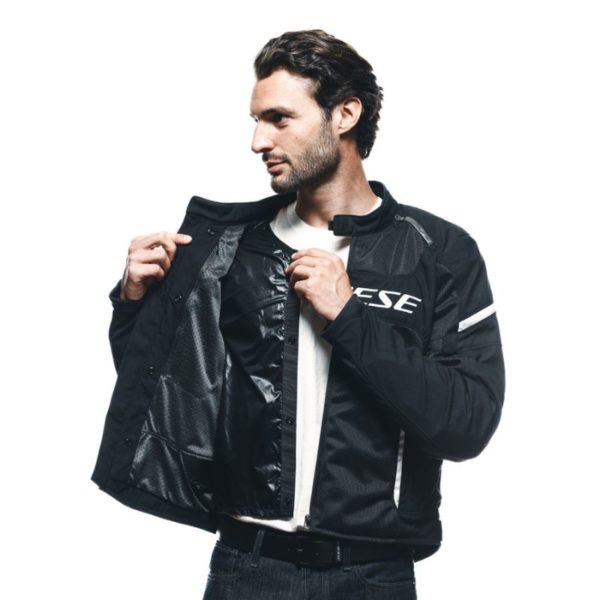 Chaqueta Dainese AIR FRAME 3 TEX BLACK BLACK WHITE