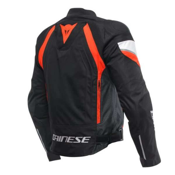 Chaqueta Dainese AVRO 5 TEX 
BLACK RED-FLUO WHITE