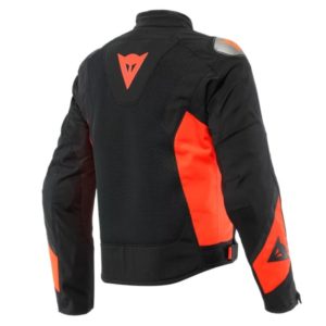 Chaqueta Dainese ENERGYCA AIR TEX NEGRO FLUO-ROJO