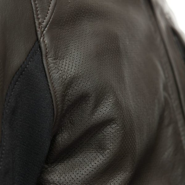 Chaqueta Dainese ISTRICE PERF. LEATHER DARK BROWN