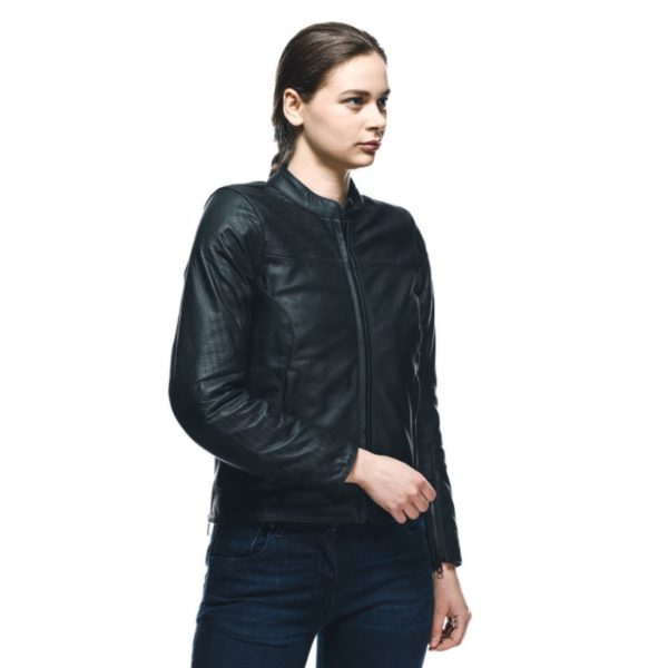 Chaqueta Dainese ITINERE LEATHER  LADY BLACK