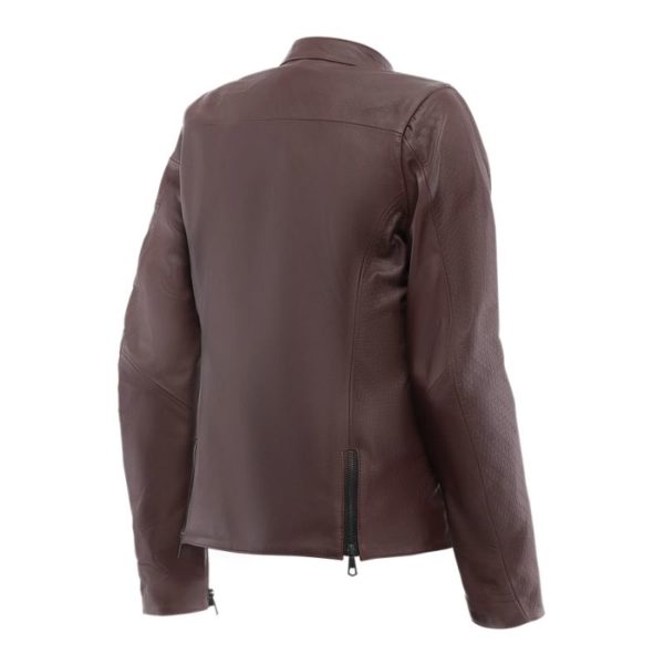 Chaqueta Dainese ITINERE LEATHER  LADY BURDEOS