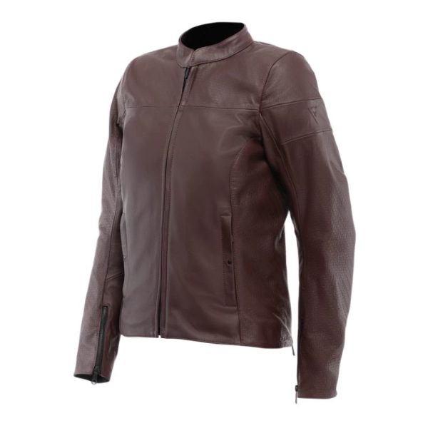 Chaqueta Dainese ITINERE LEATHER  LADY BURDEOS