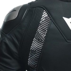 Chaqueta Dainese LADY AVRO 5 LEATHER BLACK/BLACK/WHITE