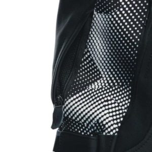 Chaqueta Dainese LADY AVRO 5 LEATHER BLACK/BLACK/WHITE