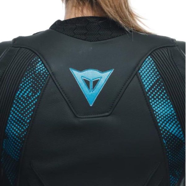 Chaqueta Dainese LADY AVRO 5 LEATHER BLACK/TEAL/ANTHRACITE