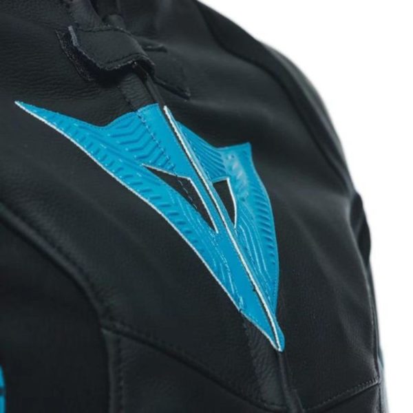 Chaqueta Dainese LADY AVRO 5 LEATHER BLACK/TEAL/ANTHRACITE