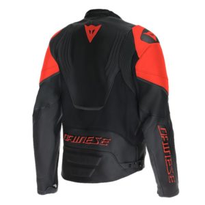 Chaqueta Dainese RACING 5 LEATHER BLACK BLACK RED-FLUO