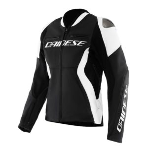 Chaqueta Dainese RACING 5 LEATHER WMN BLACK WHITE