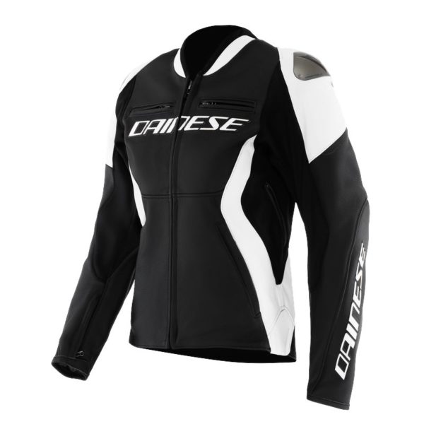 Chaqueta Dainese RACING 5 LEATHER WMN BLACK WHITE