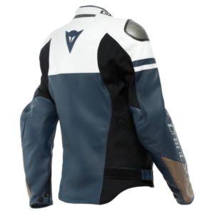 Chaqueta Dainese RAPIDA NEGRO-IRIS BLANCO TIBETAN-PLATINO