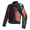 Chaqueta Dainese SUPER RIDER 2 ABSOLUTESHELL™ NEGRO OSCURO-GAVIOTA-GRIS FLUOR-ROJO