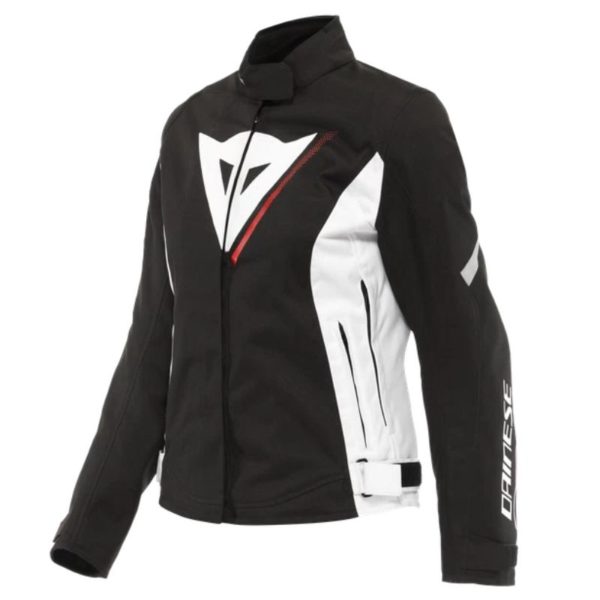 Chaqueta Dainese VELOCE LADY D-DRY® NEGRO BLANCO LAVA-ROJO