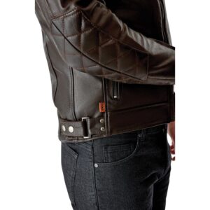 Chaqueta de piel RST Hillberry D3O marrón