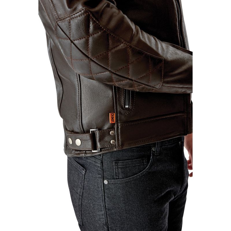 Chaqueta de piel RST Hillberry D3O marrón