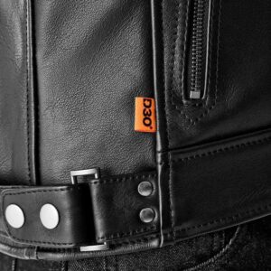 Chaqueta de piel RST Hillberry D3O negro