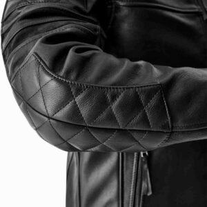 Chaqueta de piel RST Hillberry D3O negro