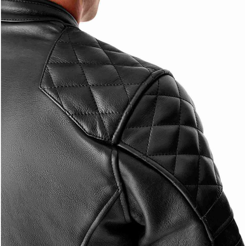 Chaqueta de piel RST Hillberry D3O negro