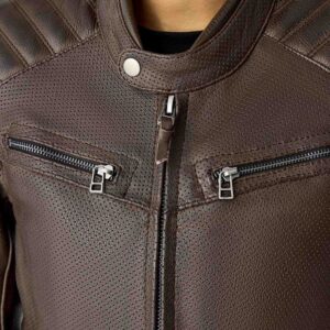 Chaqueta de piel RST Roadster Air D3O marrón