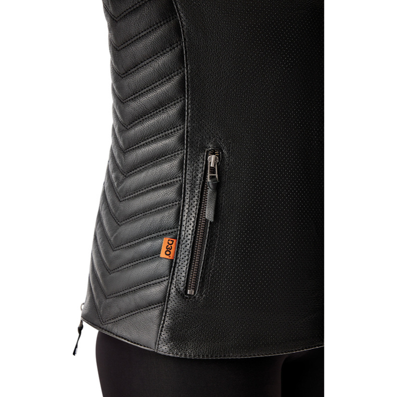 Chaqueta de piel RST Roadster Air D3O negro