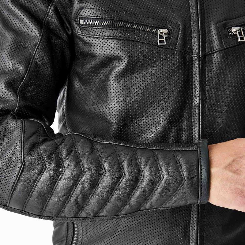 Chaqueta de piel RST Roadster Air D3O negro