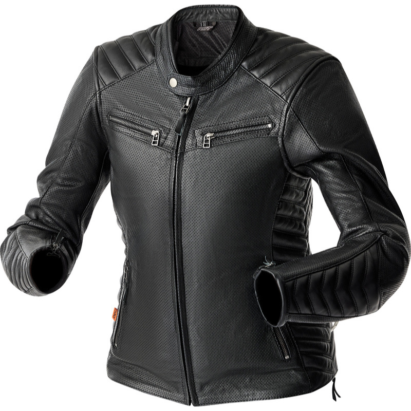 Chaqueta de piel RST Roadster Air D3O negro