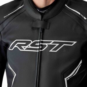 Chaqueta de piel RST S1 D3O  negro blanco