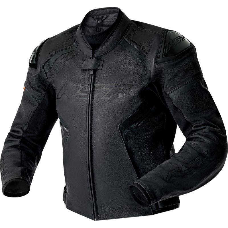 Chaqueta de piel RST S1 D3O negro