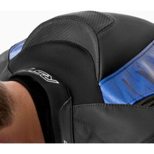 Chaqueta de piel RST Tractech Evo D3O negro azul