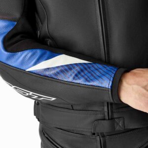 Chaqueta de piel RST Tractech Evo D3O negro azul