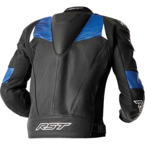 Chaqueta de piel RST Tractech Evo D3O negro azul