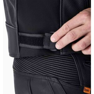 Chaqueta de piel RST Tractech Evo D3O negro blanco