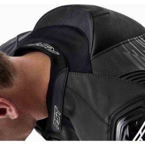 Chaqueta de piel RST Tractech Evo D3O negro blanco