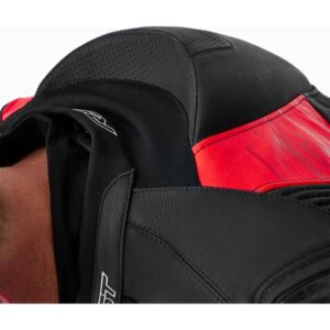 Chaqueta de piel RST Tractech Evo D3O negro rojo