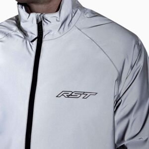 Chaqueta impermeable RST Night Rider reflectante plata