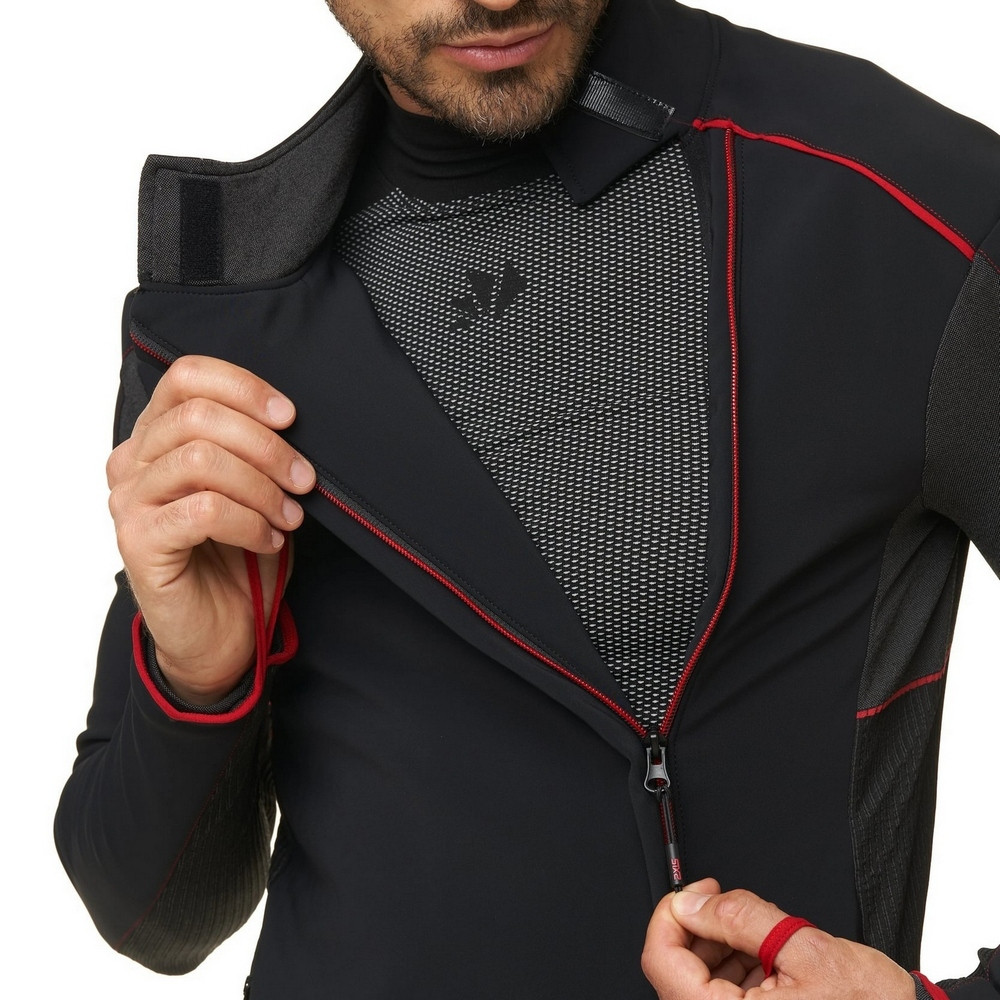 CHAQUETA INTERIOR SIXS WINTER TOURISM WTJ V3 NEGRO / ROJO