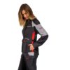 Chaqueta IXON Balder Lady Negra Gris Roja - Imagen 3