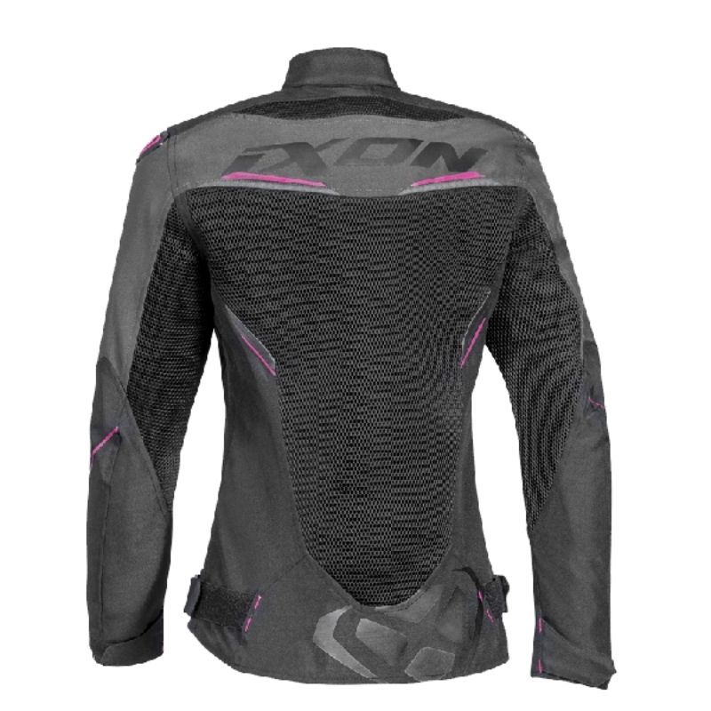 Chaqueta Ixon Draco Lady Negra Antracita Fucsia Motos Cano Sport