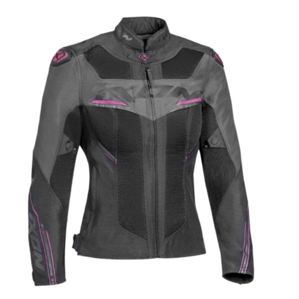 Chaqueta Ixon Draco Lady Negra Antracita Fucsia