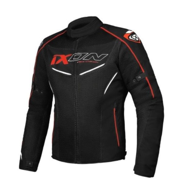 Chaqueta IXON FLICKER BLACK WHITE RED