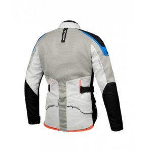 Chaqueta IXON M-NJORD LIGHT GREY BLUE NEON RED