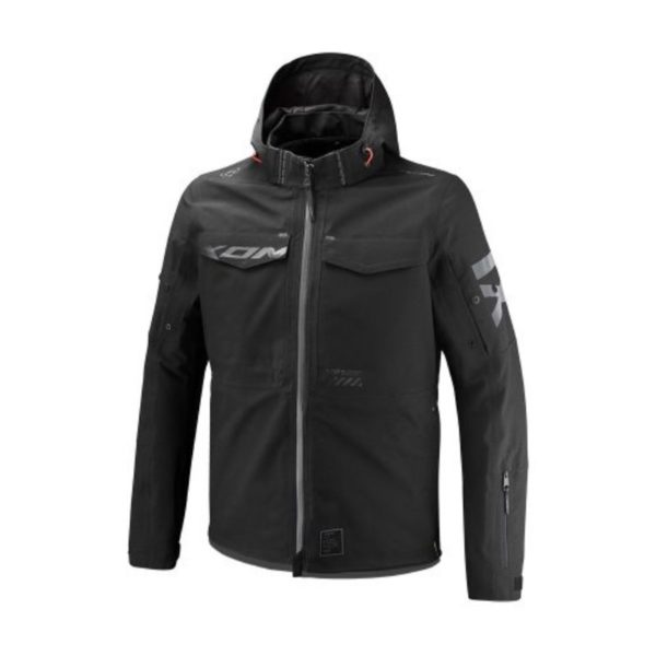 Chaqueta IXON SQUARE BLACK BRIGHT RED