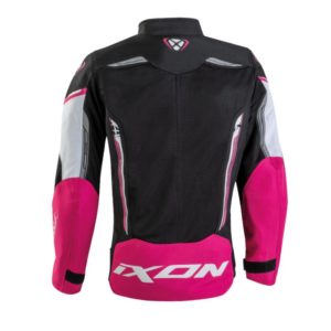 Chaqueta IXON STRIKER AIR K L BLACK WHITE FUSHIA
