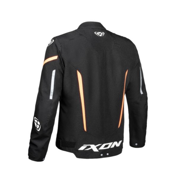 Chaqueta IXON STRIKER BLACK WHITE ORANGE