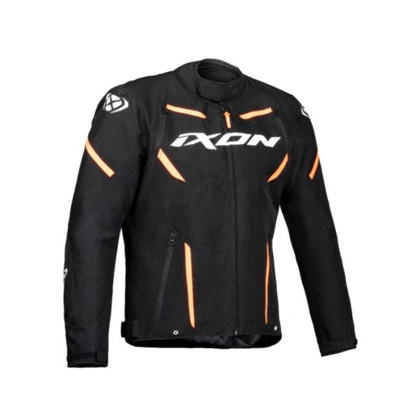 Chaqueta IXON STRIKER BLACK WHITE ORANGE