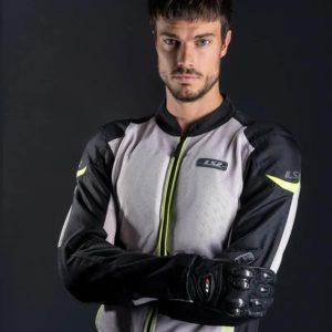 CHAQUETA LS2 AIRY BLACK GREY YELLOW