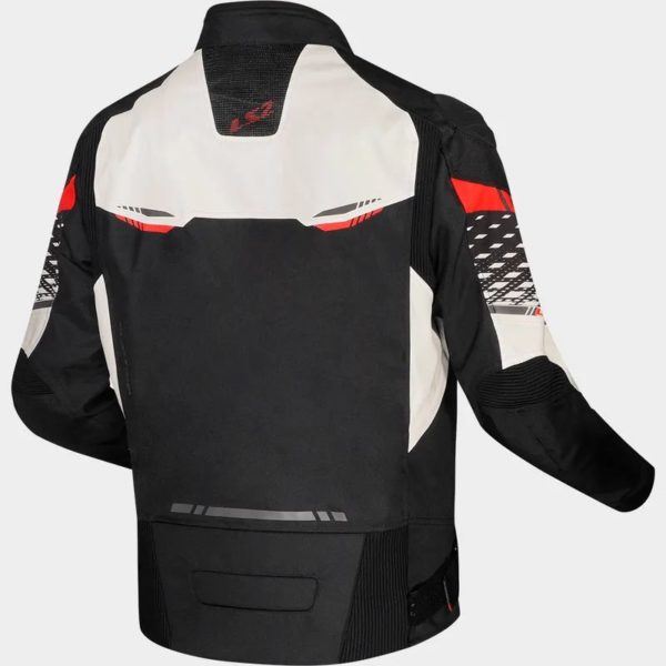 CHAQUETA LS2  APEX BLACK WHITE RED