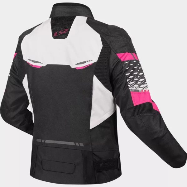 CHAQUETA LS2 APEX LADY WHITE PINK